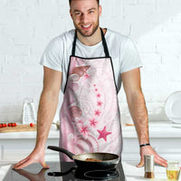 Pink Plumeria Sea Shell Apron Starfish Polynesian Pattern - Polynesian Pride