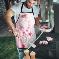 Pink Plumeria Sea Shell Apron Starfish Polynesian Pattern - Polynesian Pride