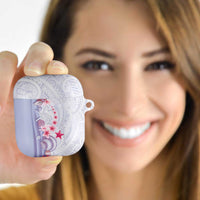 Purple Plumeria Sea Shell AirPods Case Starfish Polynesian Pattern - Polynesian Pride