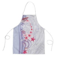 Purple Plumeria Sea Shell Apron Starfish Polynesian Pattern - Polynesian Pride