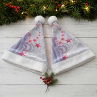 Purple Plumeria Sea Shell Christmas Santa Hat Starfish Polynesian Pattern - Polynesian Pride