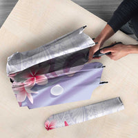 Purple Plumeria Sea Shell Umbrella Starfish Polynesian Pattern - Polynesian Pride