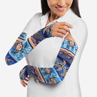 Hawaii Turtles Pattern Special Blue Arm Sleeves - Polynesian Pride