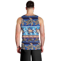 Hawaii Turtles Pattern Special Blue Men Tank Top - Polynesian Pride