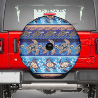 Hawaii Turtles Pattern Special Blue Spare Tire Cover - Polynesian Pride