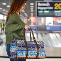 Hawaii Turtles Pattern Special Blue Travel Bag - Polynesian Pride