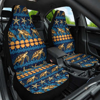 Hawaii Turtles Starfish Unique Pattern Car Seat Cover - Polynesian Pride