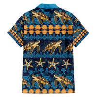Hawaii Turtles Starfish Unique Pattern Hawaiian Shirt - Polynesian Pride