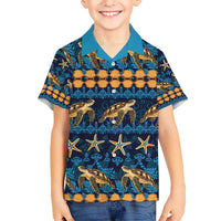 Hawaii Turtles Starfish Unique Pattern Hawaiian Shirt - Polynesian Pride