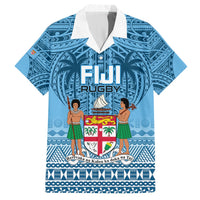 Custom Fiji Rugby Hawaiian Shirt Fijian Go 2023 World Cup LT01 Blue - Polynesian Pride