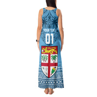 Custom Fiji Rugby Tank Maxi Dress Fijian Go 2023 World Cup LT01 - Polynesian Pride