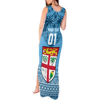 Custom Fiji Rugby Tank Maxi Dress Fijian Go 2023 World Cup LT01 - Polynesian Pride