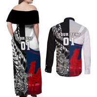 custom-new-zealand-and-france-rugby-couples-matching-off-shoulder-maxi-dress-and-long-sleeve-button-shirts-xv-de-france-kiwi-silver-fern-2023-world-cup
