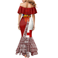 Custom Tonga Rugby Mermaid Dress Tongan Go 2023 World Cup LT01 - Polynesian Pride