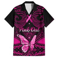 Personalised Pink Out Hawaiian Shirt Breast Cancer Awareness Polynesian Pattern Black Version LT01 Black - Polynesian Pride