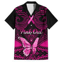 Personalised Pink Out Hawaiian Shirt Breast Cancer Awareness Polynesian Pattern Black Version LT01 Black - Polynesian Pride