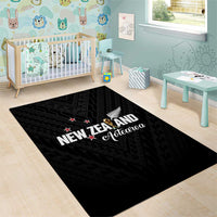Football New Zealand Area Rug Aotearoa United Black Version LT01 - Polynesian Pride
