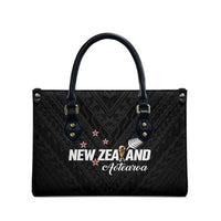 Football New Zealand Leather Bag Aotearoa United Black Version LT01 - Polynesian Pride