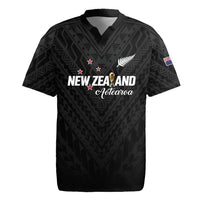 Custom Football New Zealand Rugby Jersey Aotearoa United Black Version LT01 Black - Polynesian Pride