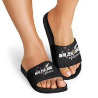 Football New Zealand Slide Sandals Aotearoa United Black Version LT01 - Polynesian Pride