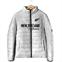Custom Football New Zealand Padded Jacket Aotearoa United White Version LT01 - Polynesian Pride
