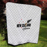 Football New Zealand Quilt Aotearoa United White Version LT01 - Polynesian Pride