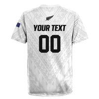 Custom Football New Zealand Rugby Jersey Aotearoa United White Version LT01 - Polynesian Pride