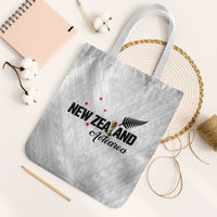Football New Zealand Tote Bag Aotearoa United White Version LT01 White Strap One Size White - Polynesian Pride