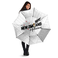 Football New Zealand Umbrella Aotearoa United White Version LT01 - Polynesian Pride