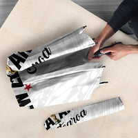 Football New Zealand Umbrella Aotearoa United White Version LT01 - Polynesian Pride