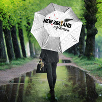 Football New Zealand Umbrella Aotearoa United White Version LT01 - Polynesian Pride