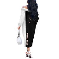 Personalised New Zealand 2025 Archery Basic Off The Shoulder Long Sleeve Dress Archery NZ