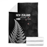 New Zealand 2025 Archery Blanket Aotearoa Silver Arrows Black