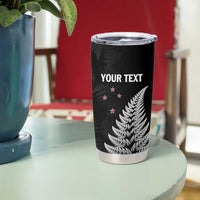 Personalised New Zealand 2025 Archery Tumbler Cup Aotearoa Silver Arrows Black