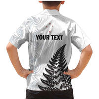 Personalised New Zealand 2025 Archery Family Matching Mermaid Dress and Hawaiian Shirt Aotearoa Silver Arrows White