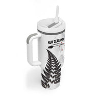 Personalised New Zealand 2025 Archery Tumbler With Handle Aotearoa Silver Arrows White