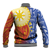Philippines Baseball Jacket Pilipinas Polynesian Pattern