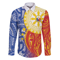 Philippines Family Matching Tank Maxi Dress and Hawaiian Shirt Pilipinas Polynesian Pattern