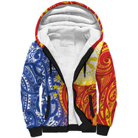 Philippines Sherpa Hoodie Pilipinas Polynesian Pattern LT01 Unisex Art - Polynesian Pride