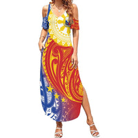 Philippines Summer Maxi Dress Pilipinas Polynesian Pattern LT01 Women Art - Polynesian Pride