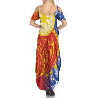 Philippines Summer Maxi Dress Pilipinas Polynesian Pattern LT01 - Polynesian Pride