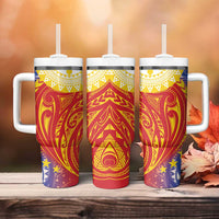 Philippines Tumbler With Handle Pilipinas Polynesian Pattern