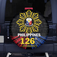 Philippines Independence Day Spare Tire Cover Filipino 126th Anniversary Sun Tattoo