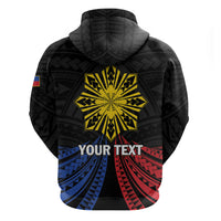 Personalized Philippines Independence Day Zip Hoodie Filipino 126th Anniversary Sun Tattoo