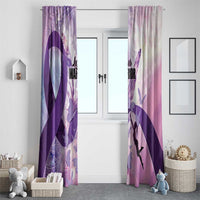 Polynesian Lupus Awareness Window Curtain Butterfly Hologram Lupus Warrior LT01 - Polynesian Pride