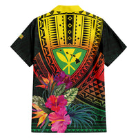 Hawaii Kanaka Maoli Flag Day Hawaiian Shirt Tropical Flowers LT01 - Polynesian Pride