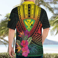 Hawaii Kanaka Maoli Flag Day Hawaiian Shirt Tropical Flowers LT01 - Polynesian Pride