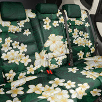 Hawaii Hibiscus Plumeria Green Back Car Seat Cover Polynesian Pattern