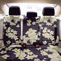 Hawaii Hibiscus Plumeria Purple Back Car Seat Cover Polynesian Pattern