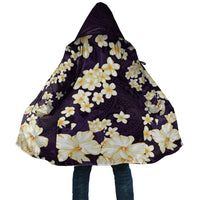 Hawaii Hibiscus Plumeria Purple Cloak Polynesian Pattern